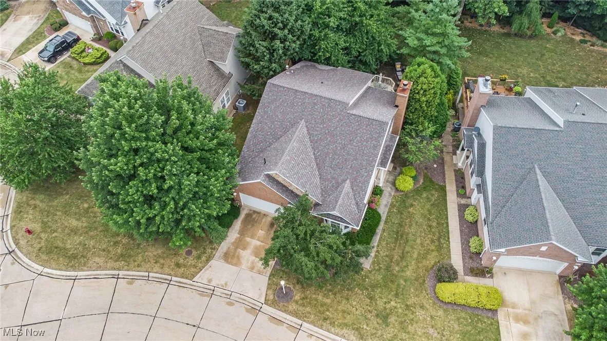 View from above of property