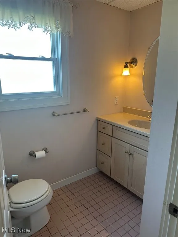 First floor half bath