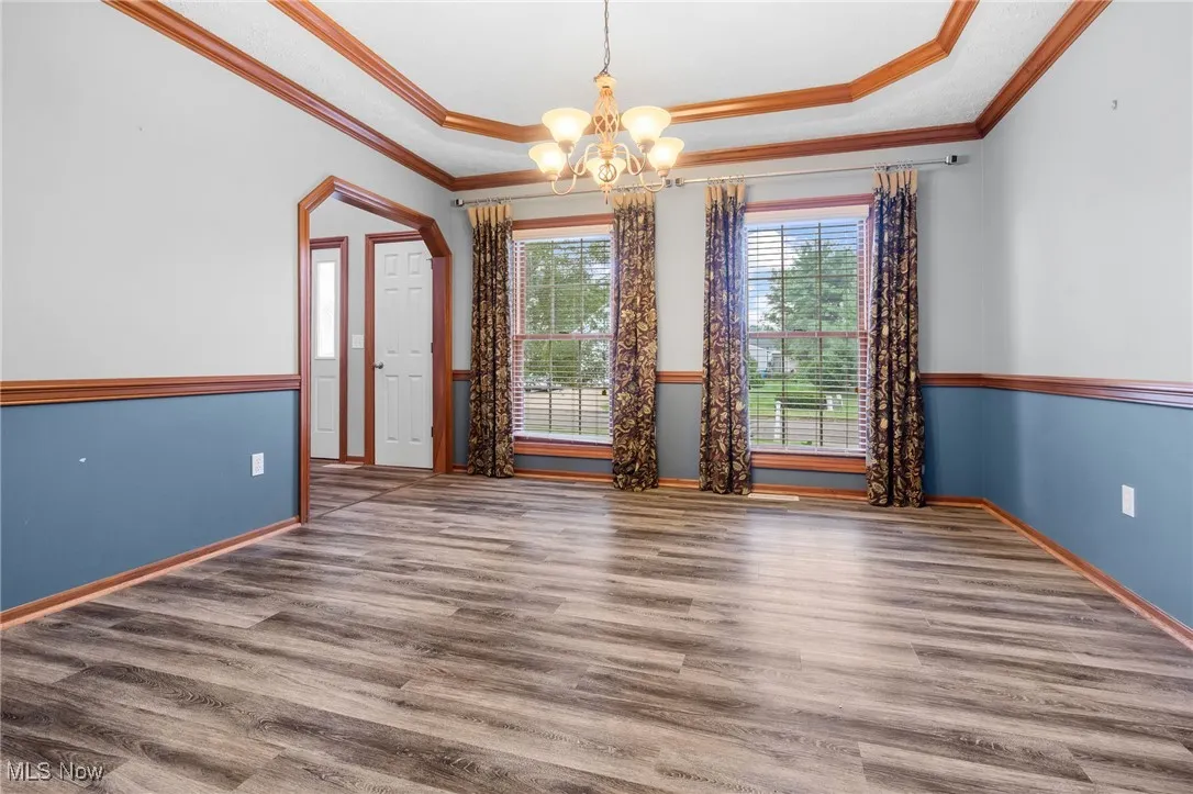 Another view of dining room, double windows with plenty of natural light
