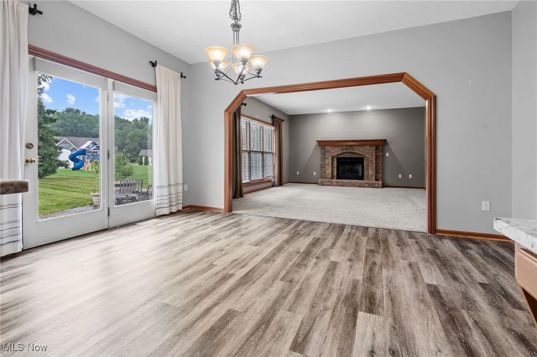 Kitchen with walk-out to beautiful patio