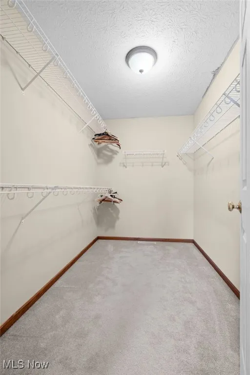 Spacious 6x6 closet in owners bedroom