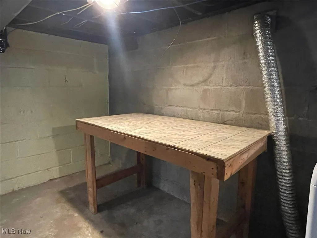 Perfect space in the utility room for a folding table.