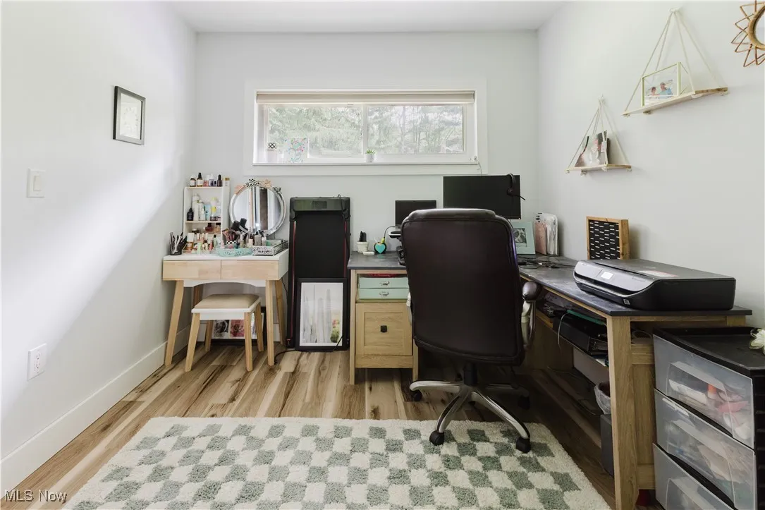 Bedroom is currently used as home office