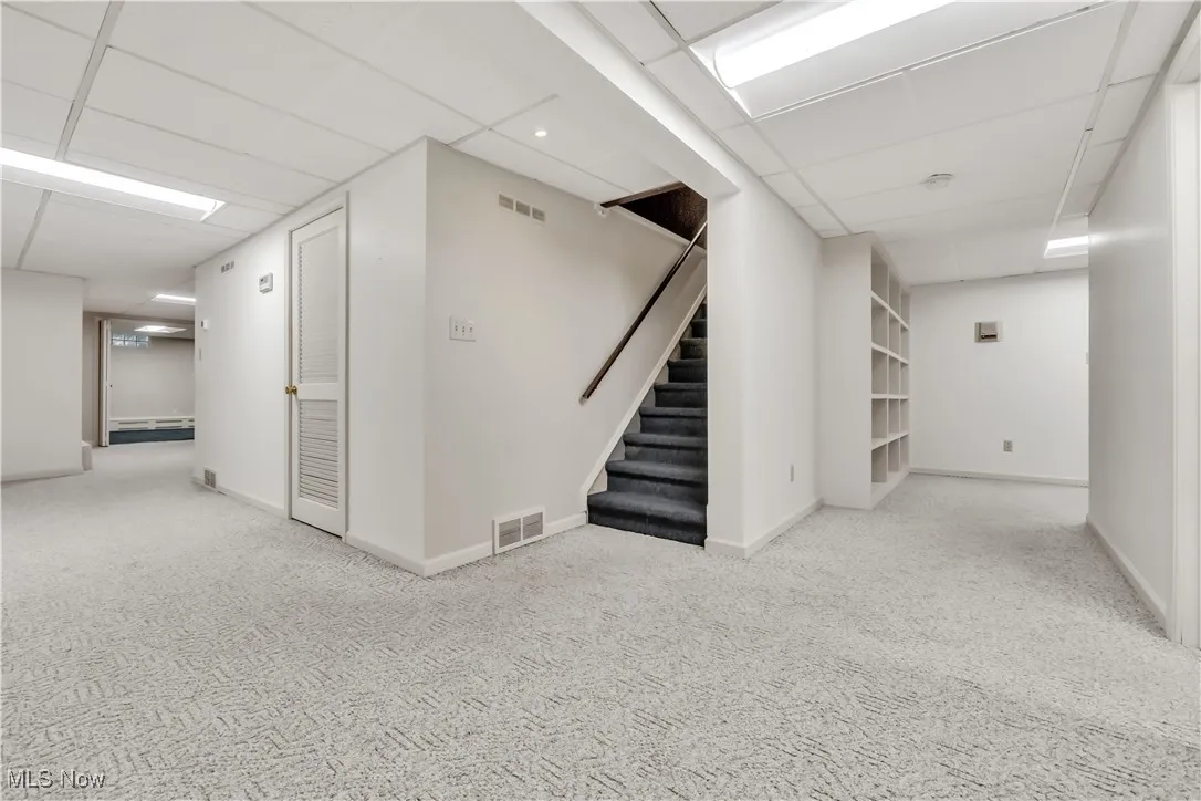 Nice wide hallways throughout the lower level