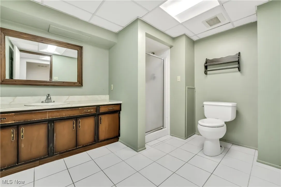 Very large full bathroom in the lower level