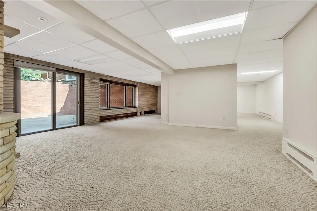 Walk-out access to the huge patio on the lower level
