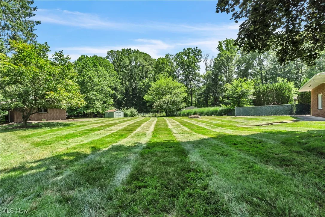 Lots of green grass on this 1.31-acre lot