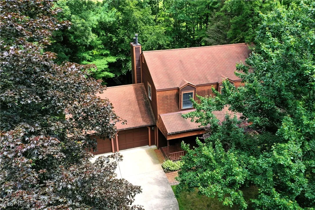 View from above of property