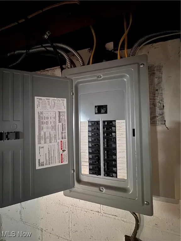 Utility room with electric panel