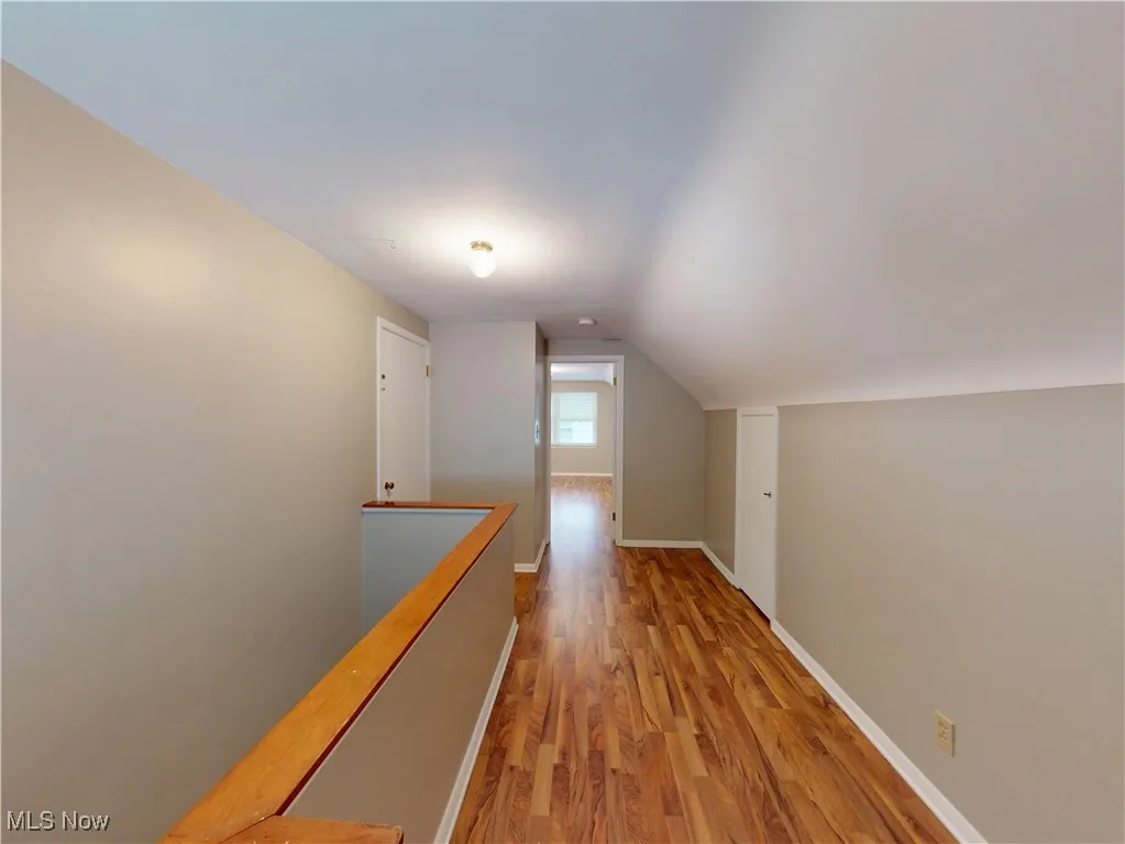 Loft space at the top of the stairs.