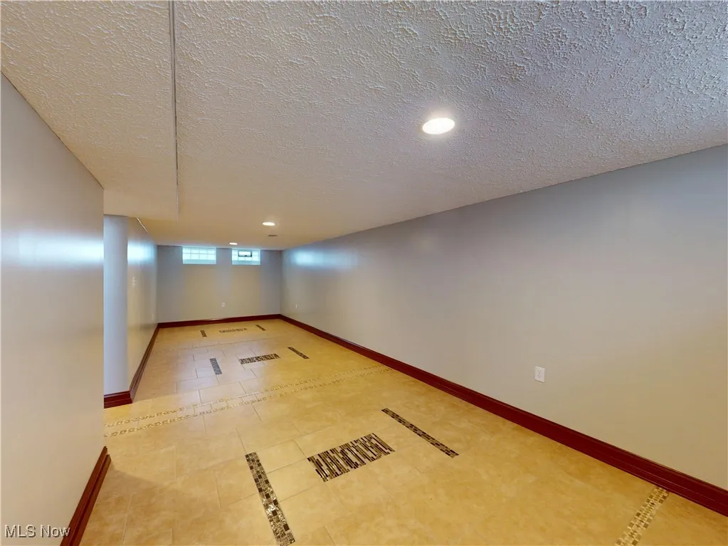 Finished basement area