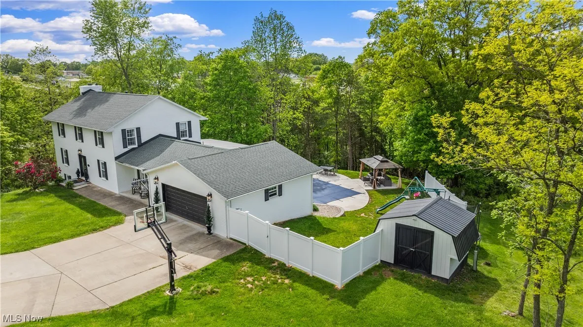 View from above of property