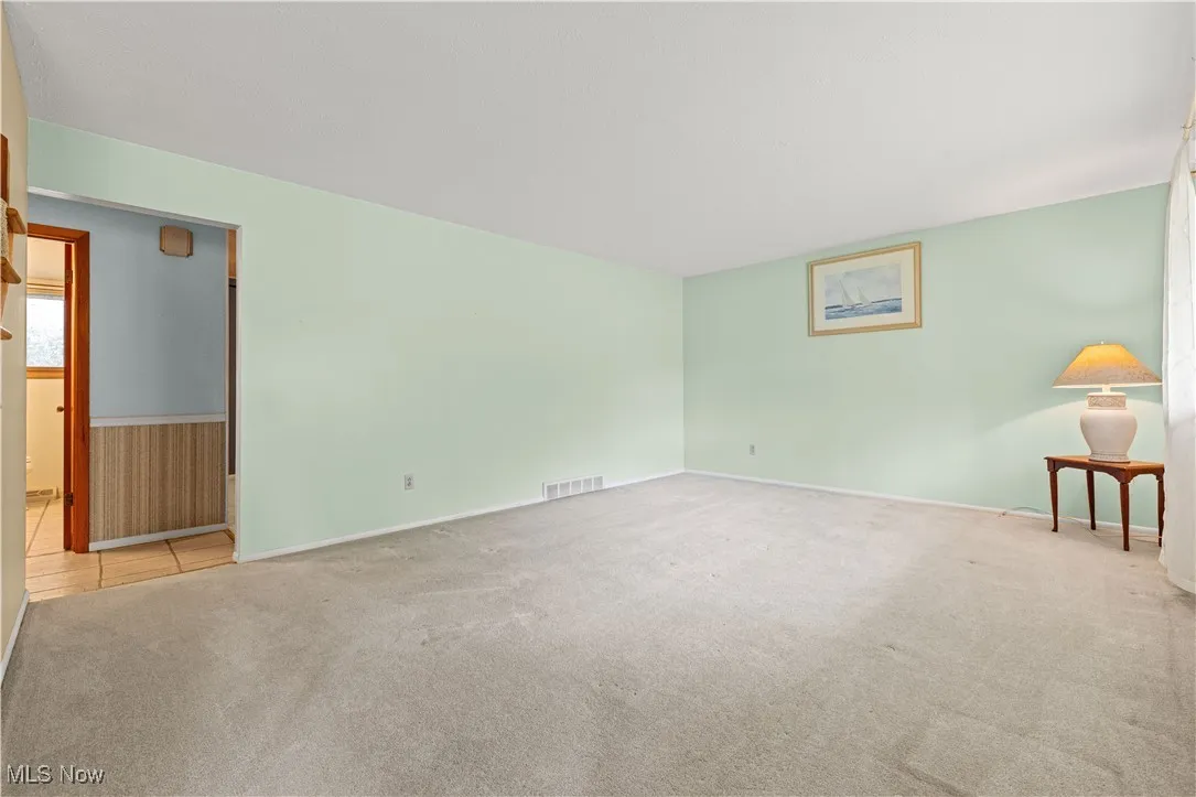 Living room featuring large window