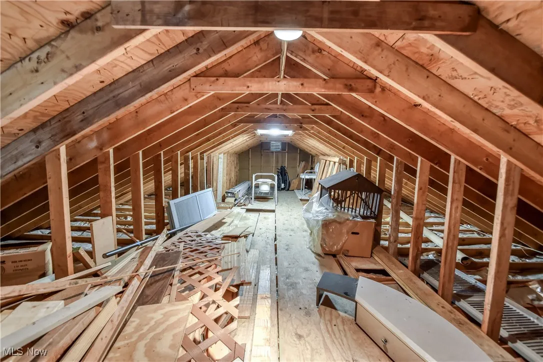 detached garage attic
