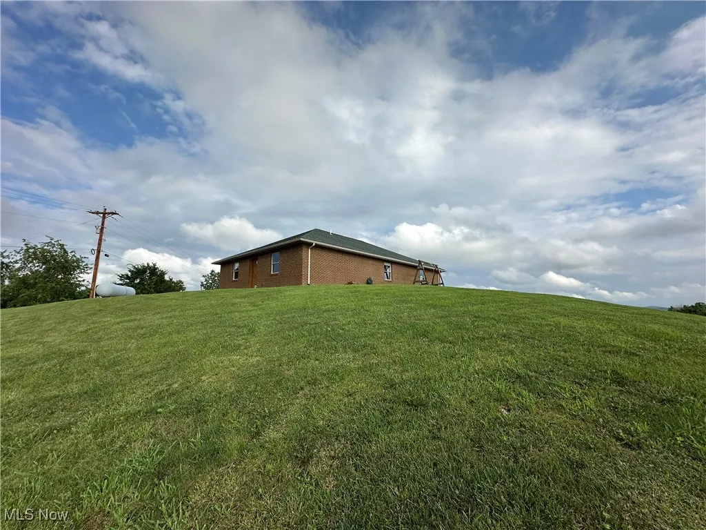 View of grassy yard