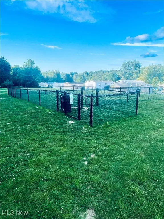 Dog park in the community