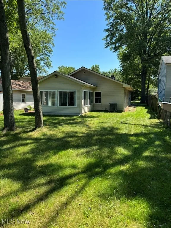 Rear view of property