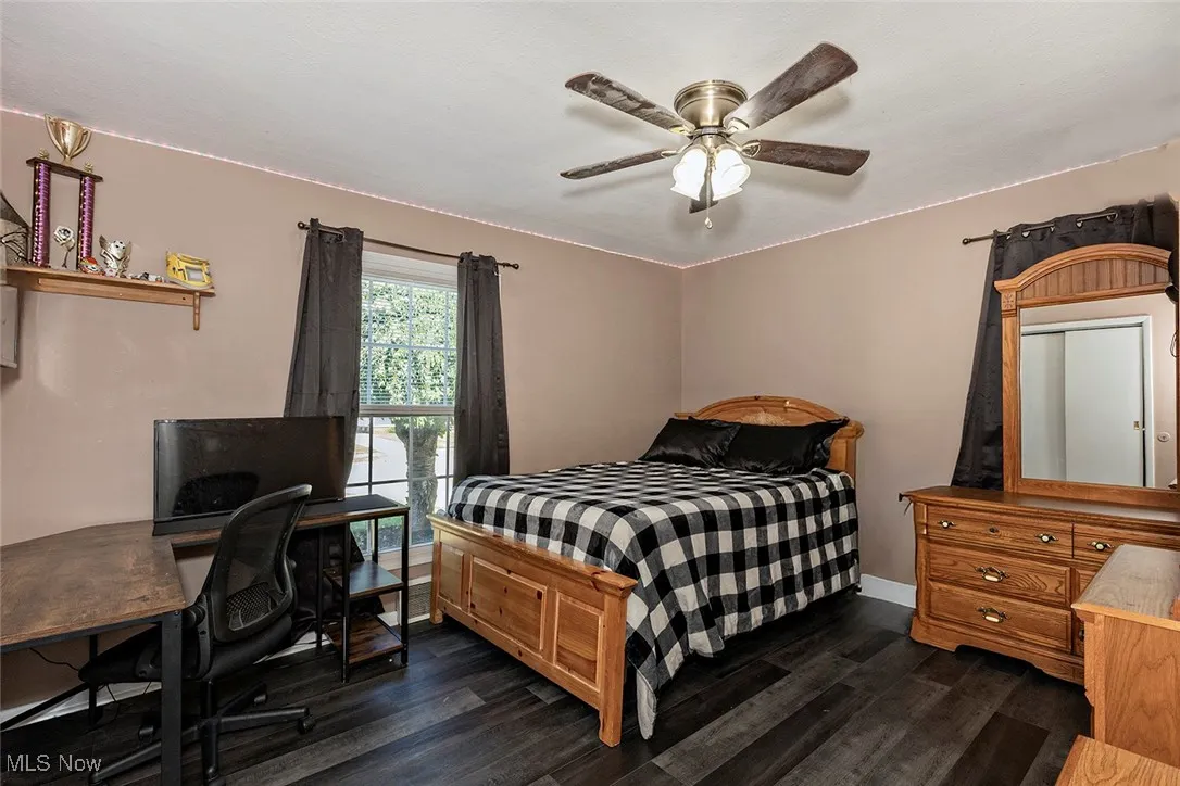 Bedroom located on main floor is quite spacious.
