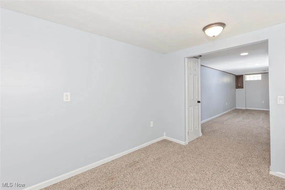 Finished rooms in the basement are carpeted and offer many useful options - recreation room, media room, exercise room, craft room, just to name a few