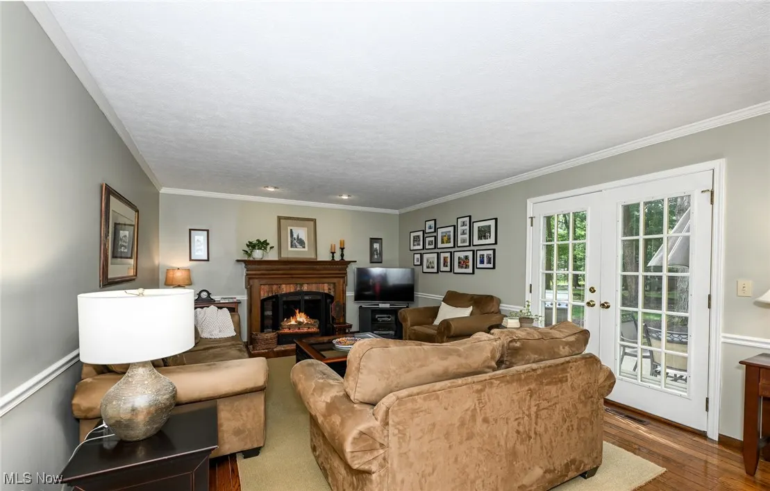 Family Room with wood burning Fireplace