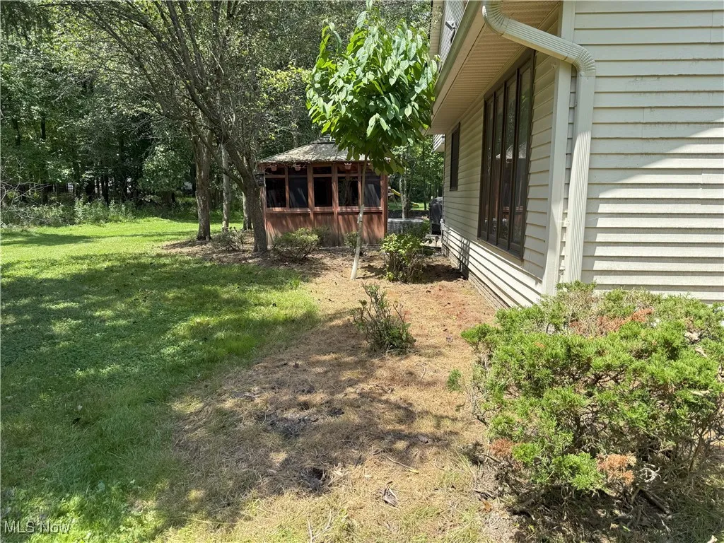 Back yard with Gazebo with Hot Tub