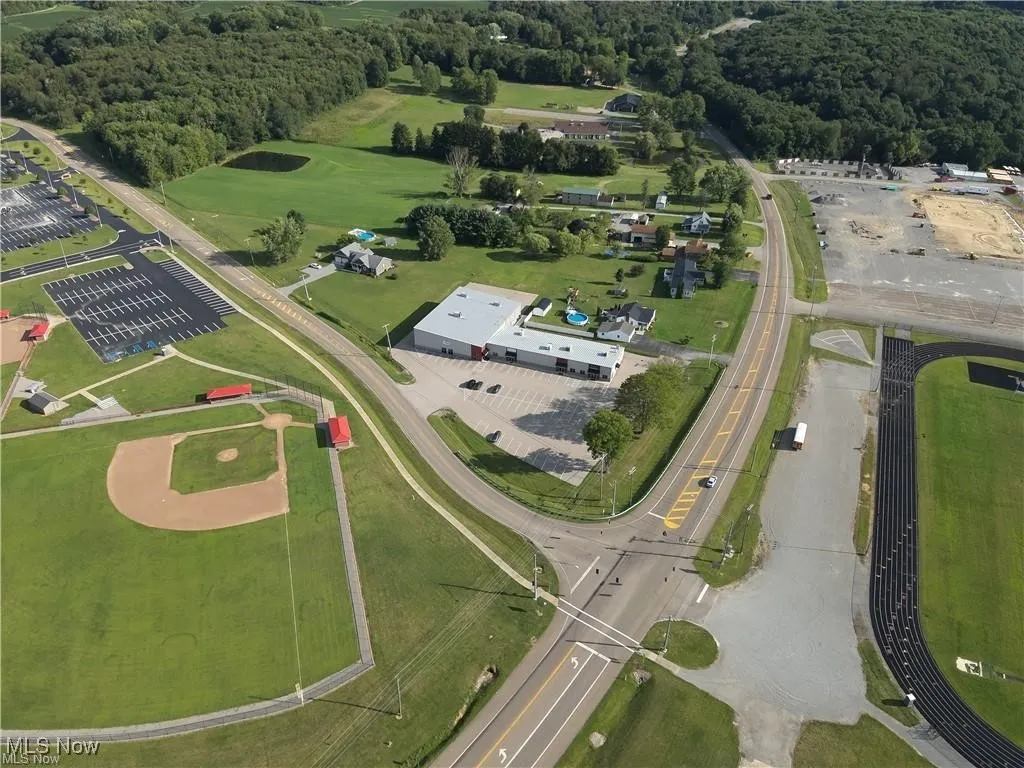 Aerial view of property's location