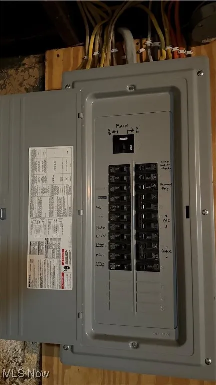 Utility room with electric panel