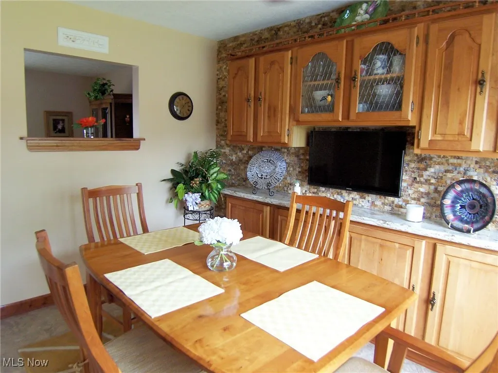 View of dining space