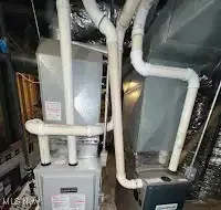 Utility room with heating unit