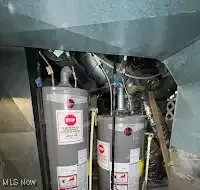 Utility room with gas water heater