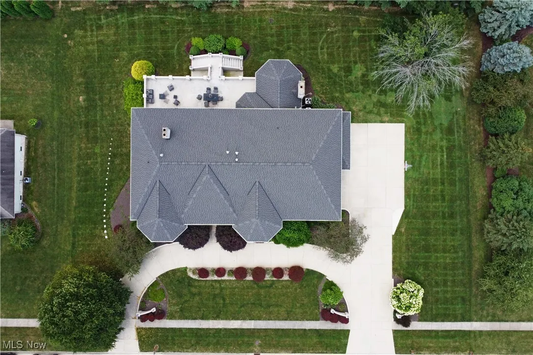 View from above of property