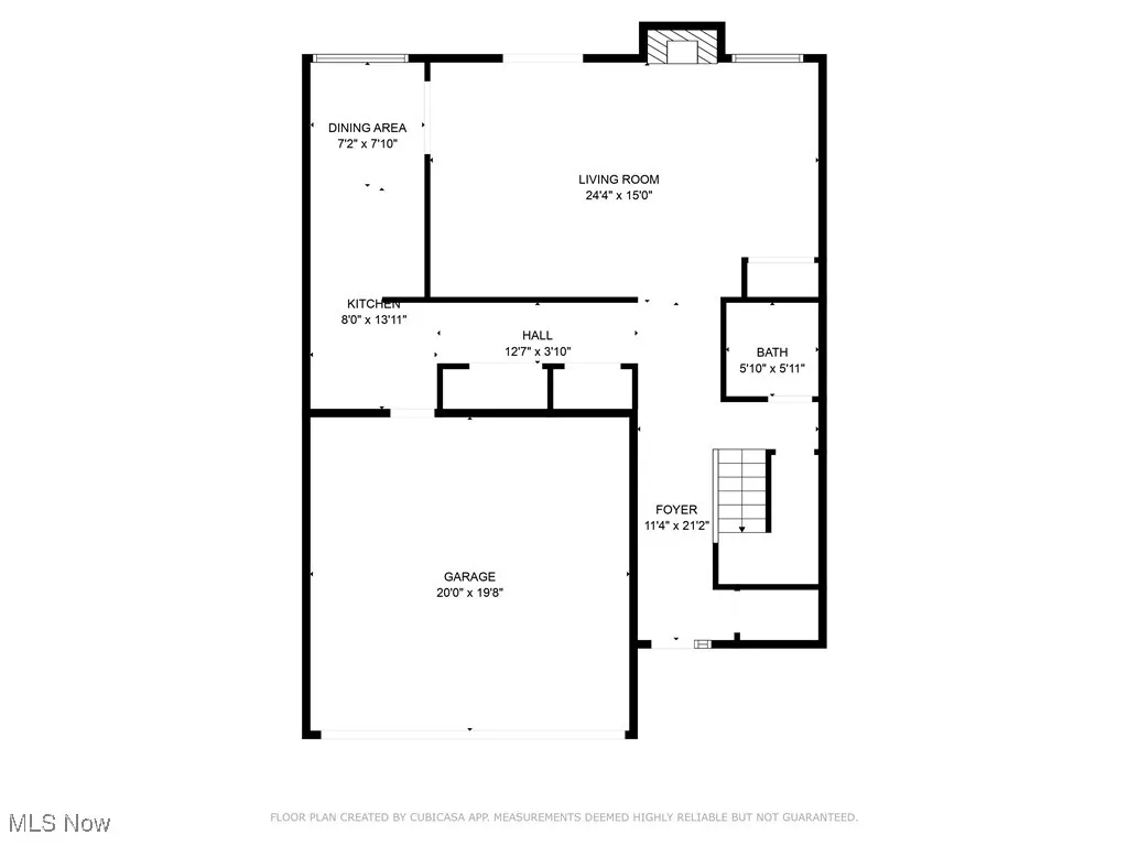 View of home first floor plan