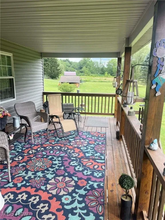 Deck with a yard
