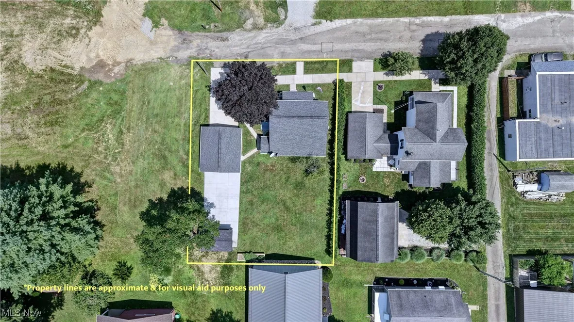 View of property location with property parcel outlined