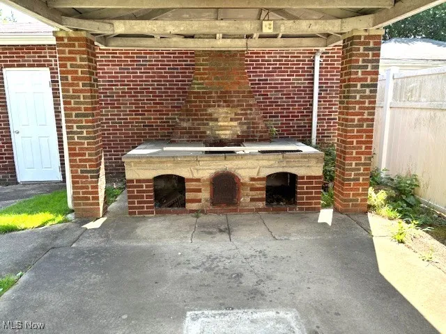 View of patio / terrace featuring exterior kitchen