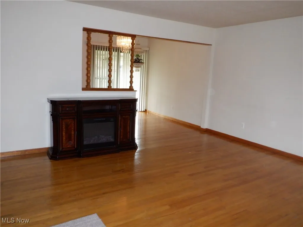Living Room on main floor, looking into the Dining Room
