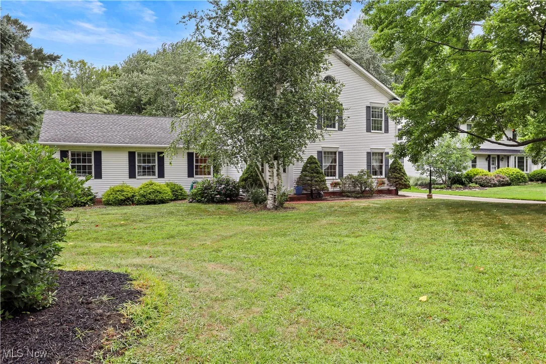 View of front of home with a front lawn