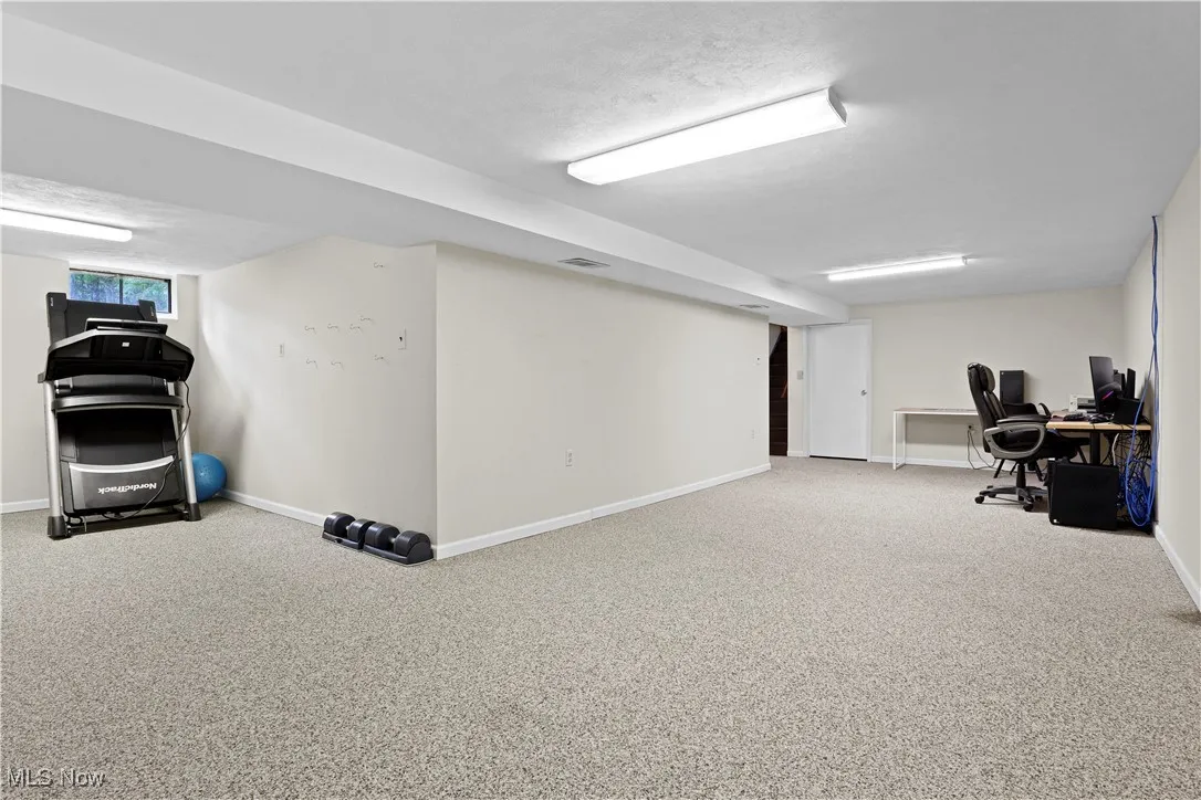 Rec Room/Office/Work out Room area with Nature Stone