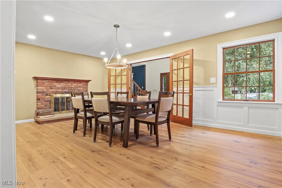 A Great Area for Entertaining with a fireplace