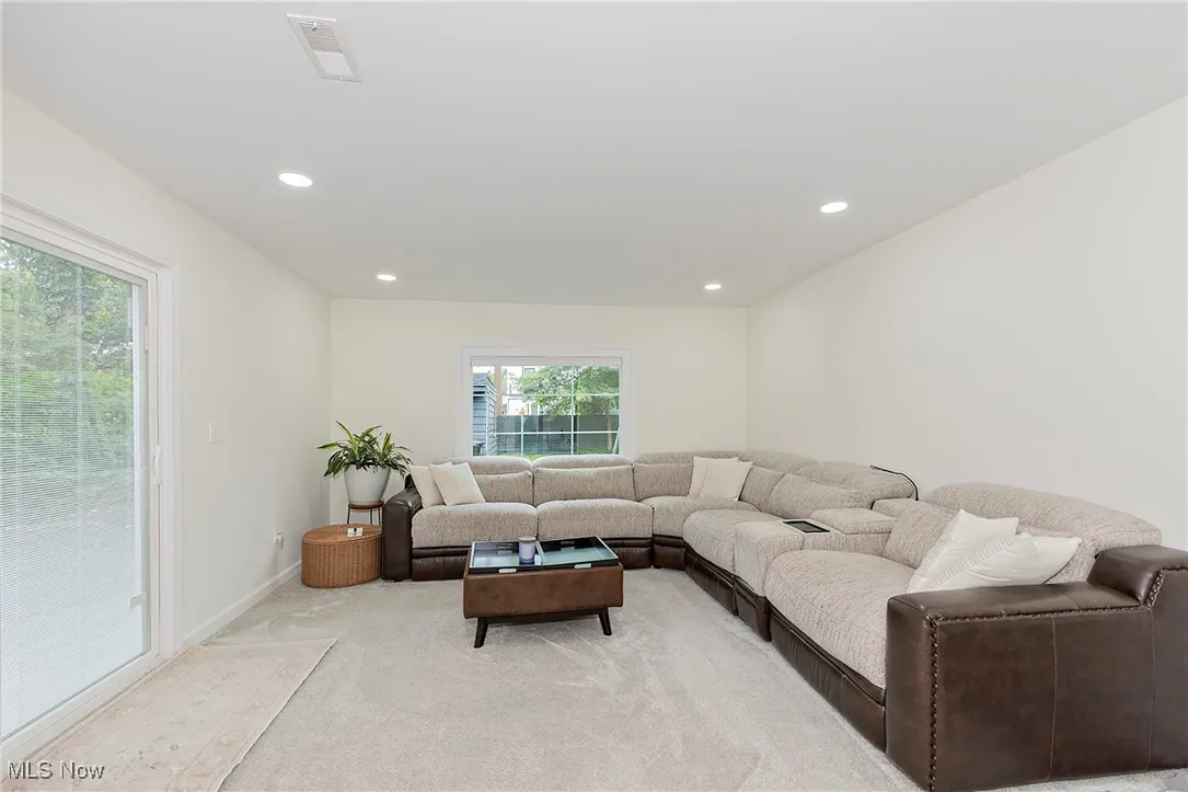 This oversized family room addition provides enjoyment and walk out option to the backyard!