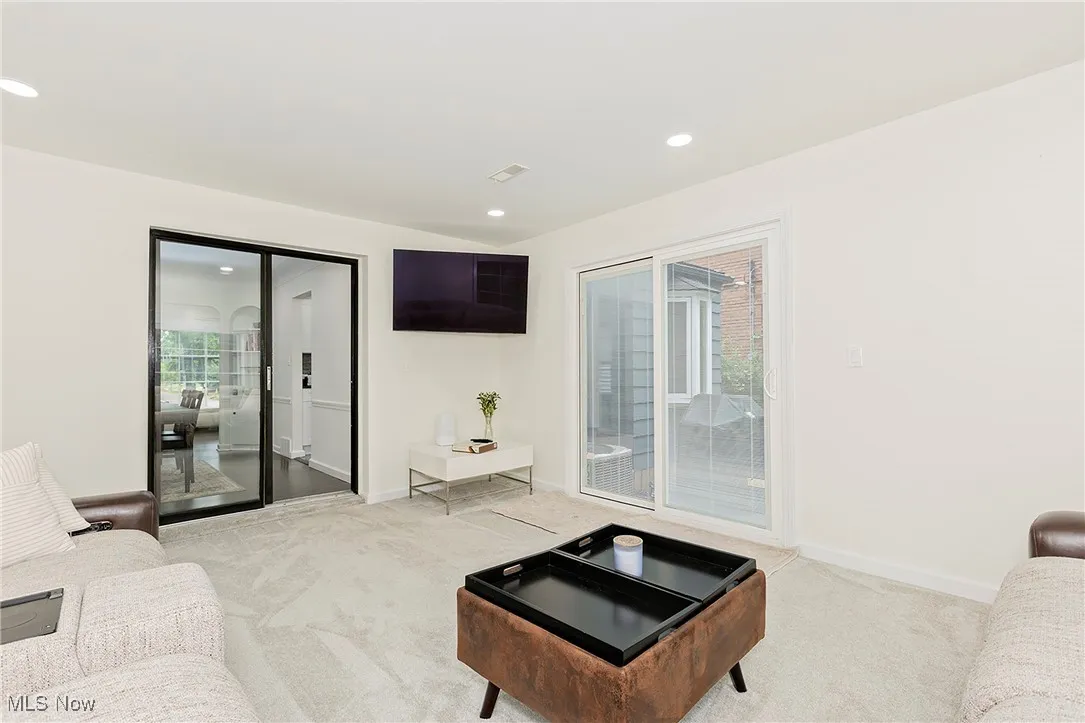 It's the extra attention to detail - oversized glass doors to the patio with built in custom blinds.