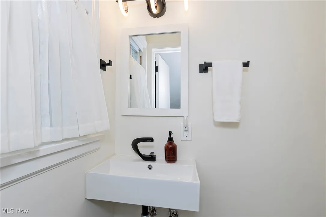 The half bath on the main level.