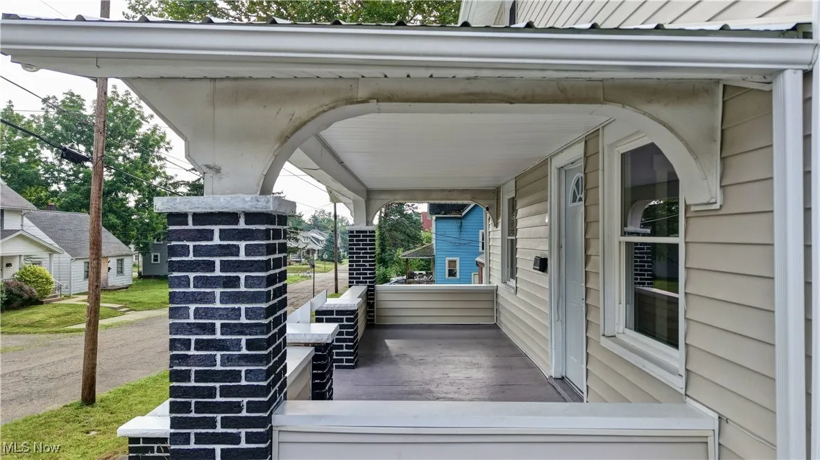 View of wooden porch