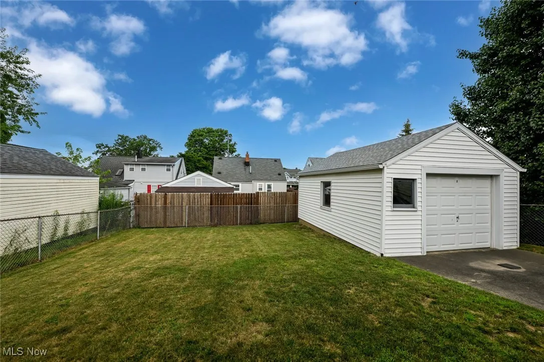 Large fenced in back yard