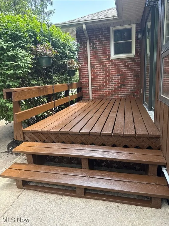 View of deck
