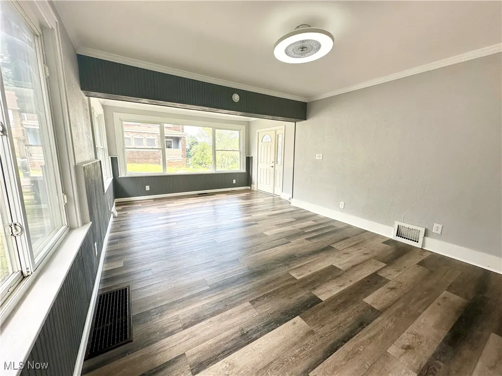 Living room flooded with natural light