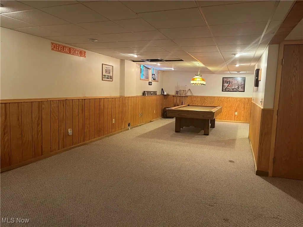 Large, carpeted Rec Room