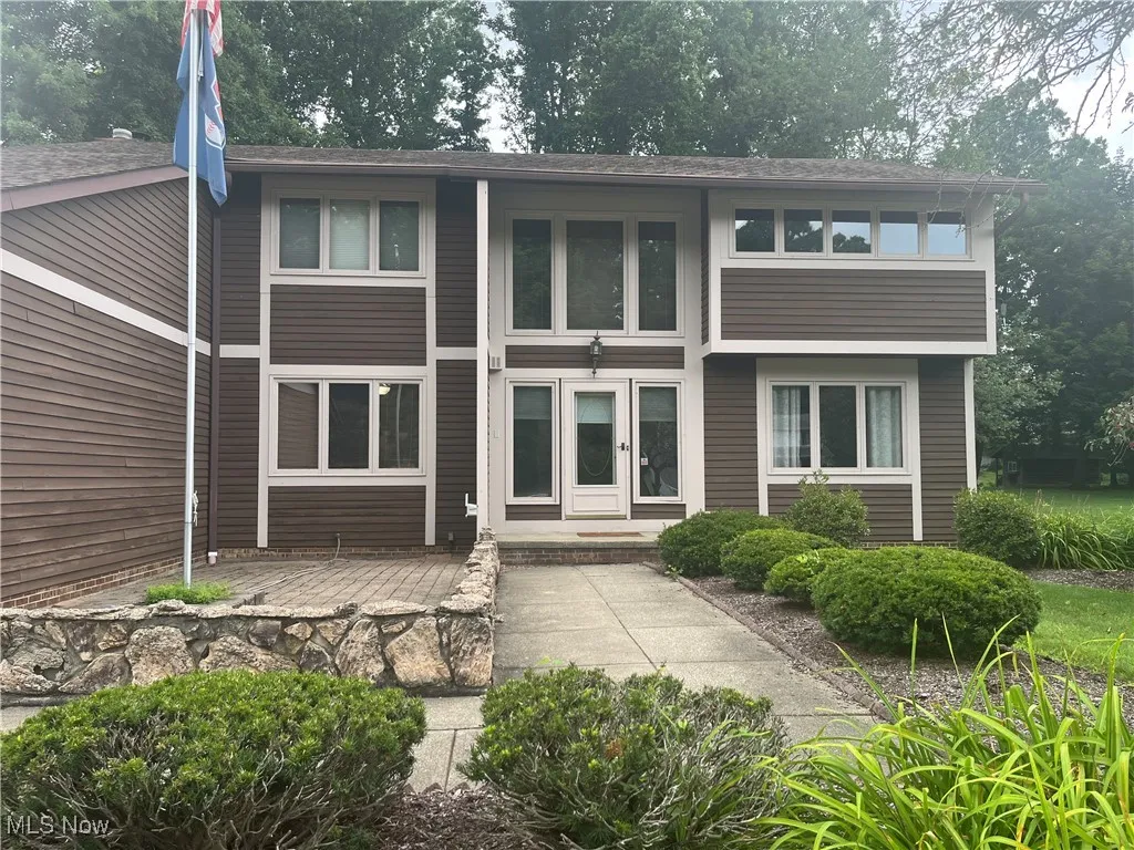 Large walkway to the front of the house.