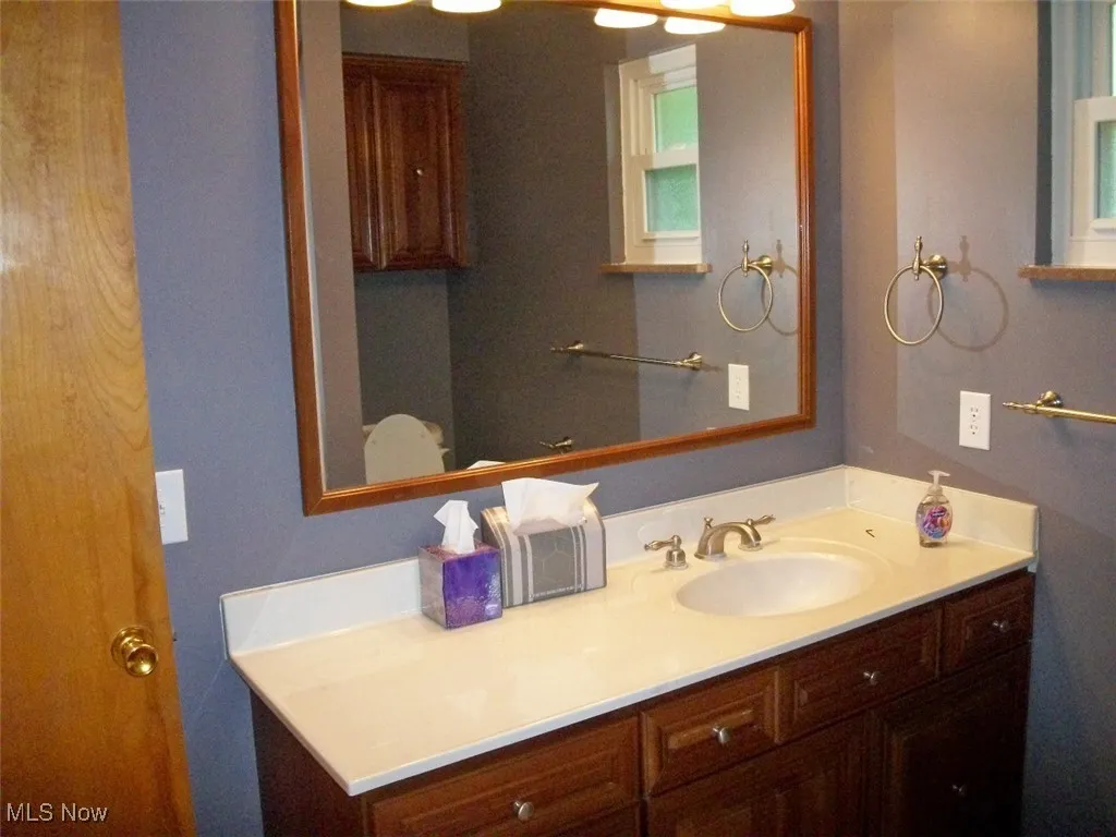 Bathroom featuring vanity