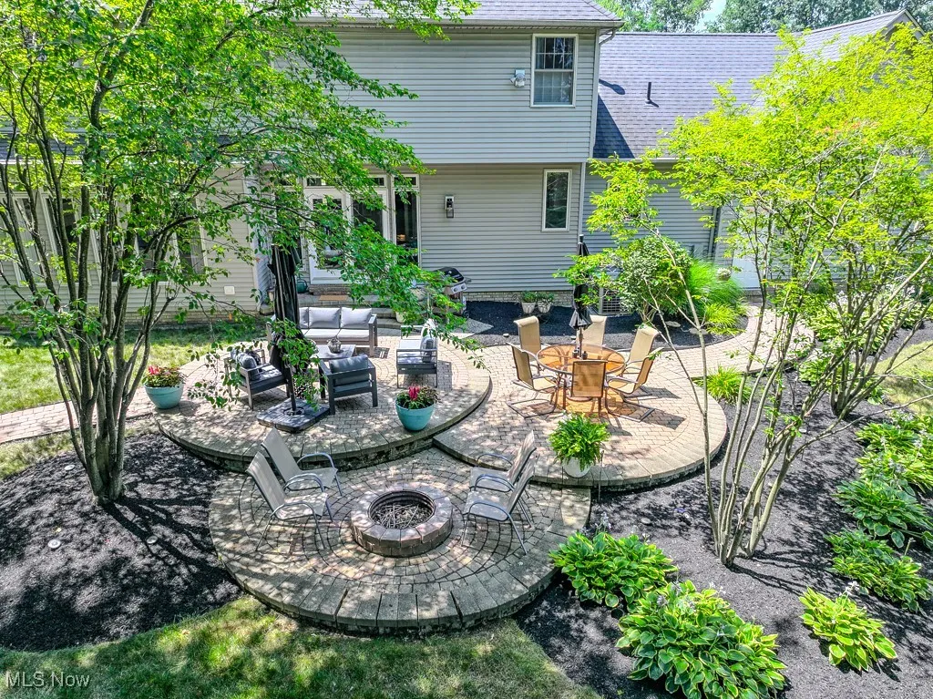 Close up of patio area